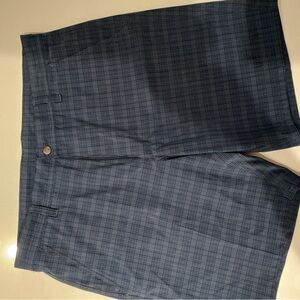 FootJoy Men's Navy Checkered Shorts